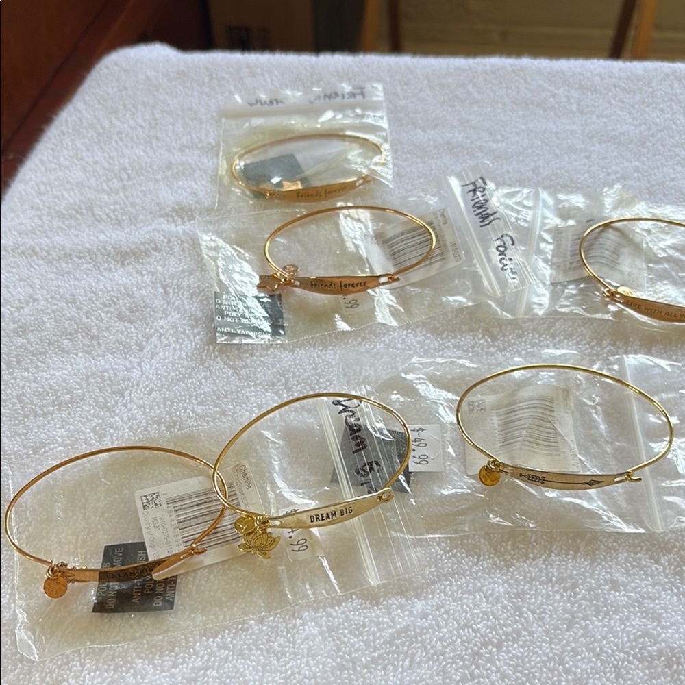 Chamilia ID Bracelets in Rose/Gold-tone (6) New